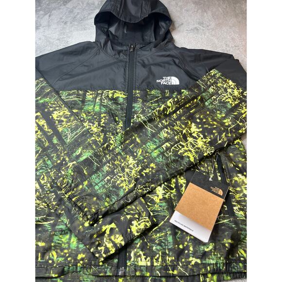 The North Face Windbreaker Jacket Boys XL 14/16 Forest Print NWT - Picture 2 of 10